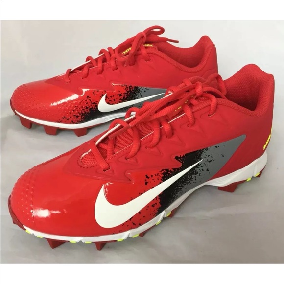 New Nike Fastflex Baseball Football Men’s Cleats 8.5 Vapor Red - Picture 9 of 12